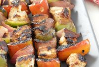 Zesty Chili Lime Chicken Skewers with Grilled Veggies