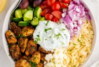 15-Minute Gluten-Free Chicken Gyro Bowl Recipe
