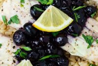 Oven-Baked Mahi Mahi with Blueberry Glaze
