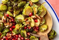 Roasted Brussels Sprouts and Pomegranate Salad with Citrus Vinaigrette