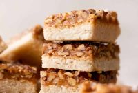 Salted Caramel Pecan Bars Recipe — Chewy Pecan Caramel Squares