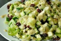 Cranberry and Feta Shredded Brussels Sprout Salad