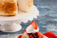 Light and Fluffy Angel Food Cake with Fresh Strawberries