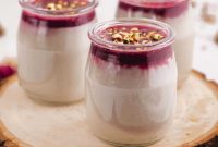 Malabi Rose Water Milk Pudding with Vegan Options