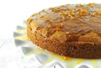 Orange Butter Cake with Warm Citrus Sauce