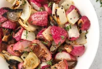Thyme-Roasted Radishes and Onions – Whole30 & Keto Side Dish