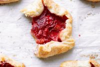 Rustic Strawberry Rhubarb Galettes with Flaky Crust