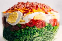 Classic 7-Layer Salad Recipe with Creamy Dressing