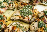 Grilled Chimichurri Chicken with Lemon & Garlic