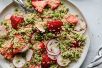 Strawberry Quinoa Salad with Lime Tahini Dressing