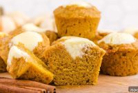 Cream Cheese Stuffed Pumpkin Muffins
