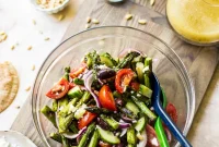 Grilled Asparagus Salad with Lemon Vinaigrette and Parmesan