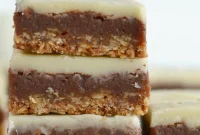 Double Chocolate Brownies with Oat Crust