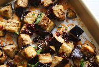 Oven-Baked Sun-Dried Tomato & Parmesan Eggplant Cubes