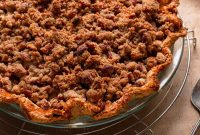 Cinnamon Streusel Pear Pie with Crunchy Topping