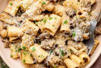 Creamy French Onion Sausage Pasta Recipe