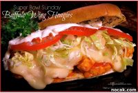 Garlic-Toasted Buffalo Chicken Hoagies with Crispy Wings