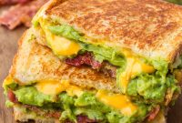 Bacon Guacamole Grilled Cheese Sandwich Recipe