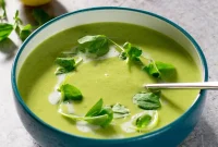 Lemony Fennel and Pea Soup with Fresh Herbs