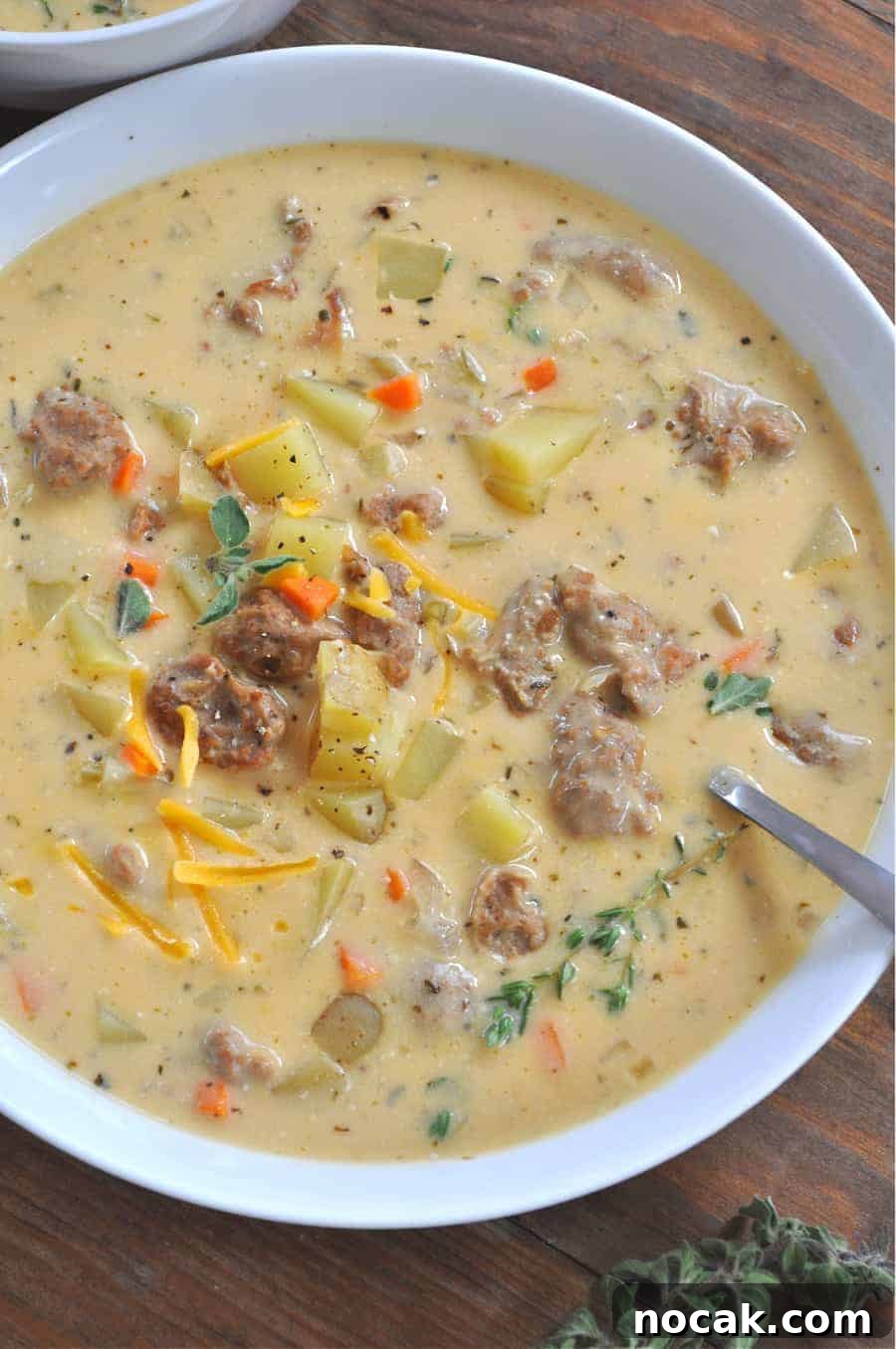 Creamy Vegan Sausage and Potato Soup Recipe 3 img 10084 3