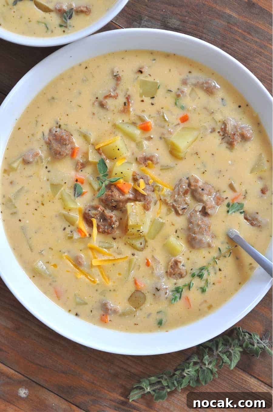 Creamy Vegan Sausage and Potato Soup Recipe 4 img 10084 4