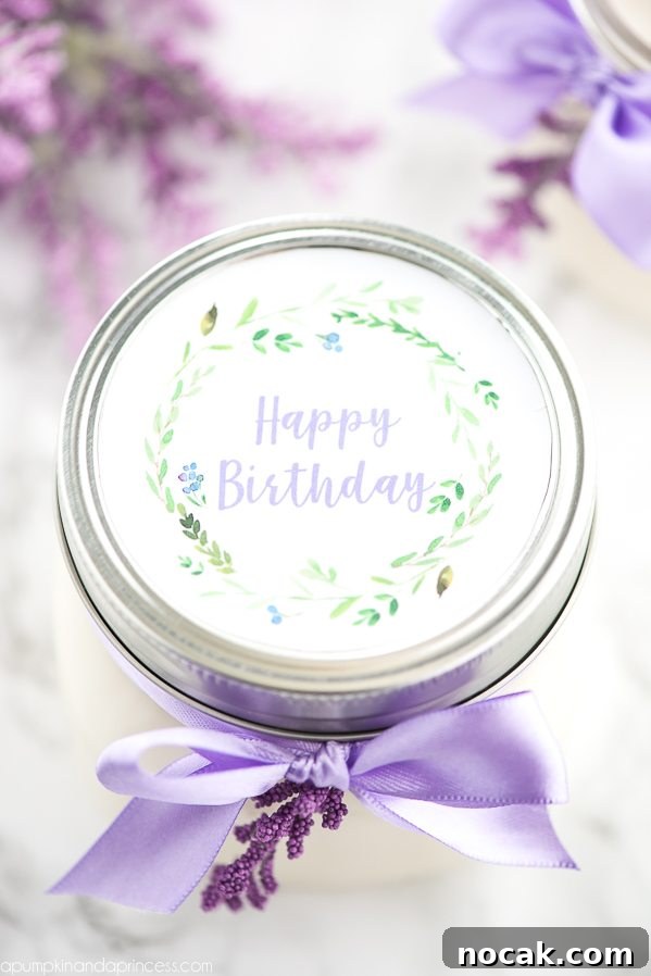 How to Make Lavender Candles at Home: Step-by-Step Guide 4 DIY Lavender Candle – how to make soy lavender candles in mason jars + printable gift tags to give as Mother’s Day and birthday gifts.