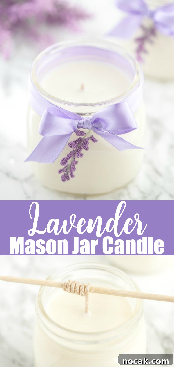 How to Make Lavender Candles at Home: Step-by-Step Guide 6 Easy DIY Mason Jar Candles - how to make soy wax lavender essential oil candles