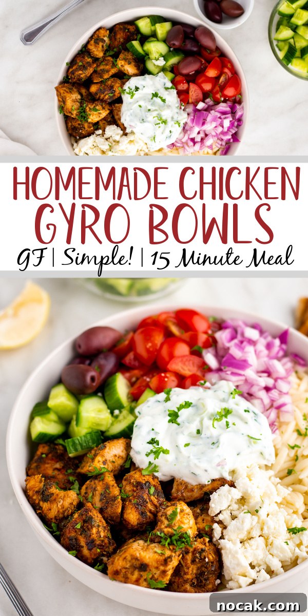 Chicken gyro bowl Chicken gyro bowl