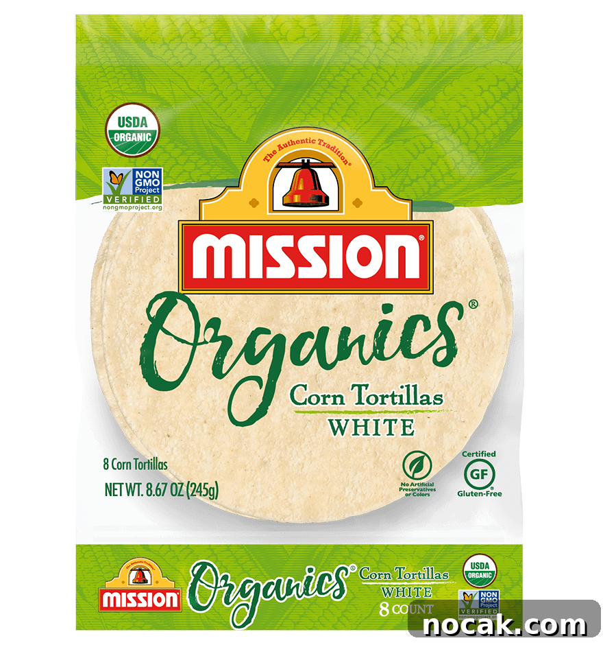 mission organics tortilla package