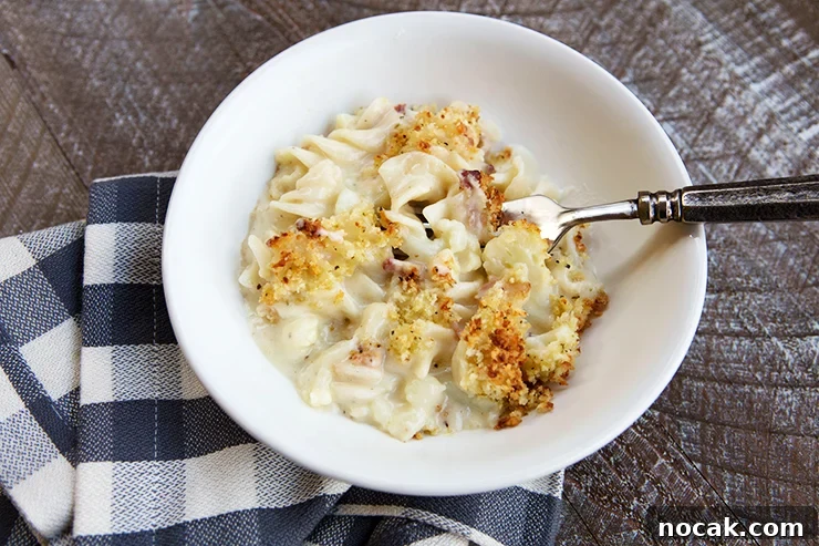Cheesy Baked Cauliflower Pasta Casserole 2 img 11952 1