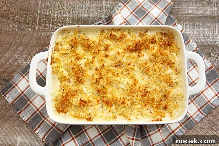 Cheesy Baked Cauliflower Pasta Casserole 3 img 11952 2