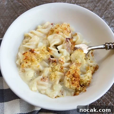 Cheesy Baked Pasta With Cauliflower