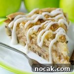 Cinnamon Roll Apple Pie - Featured Image