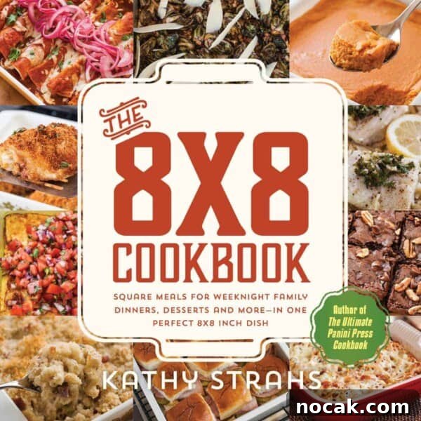 Classic Greek Pastitsio Recipe: Creamy Baked Pasta with Meat 2 Cover of The 8x8 Cookbook by Kathy Strahs
