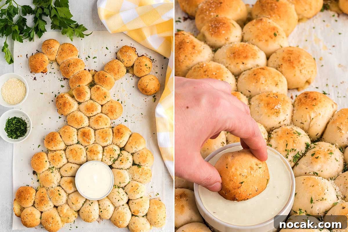 35 Easter Appetizers to Kick Off Your Holiday Feast 2 Preparing and serving fresh garlic herb pull-apart bread as an Easter appetizer.