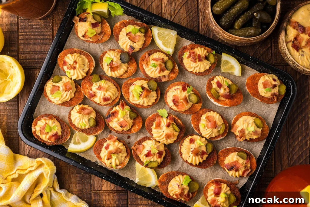 35 Easter Appetizers to Kick Off Your Holiday Feast 4 A platter full of deviled eggs.