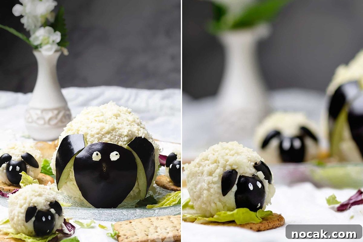 35 Easter Appetizers to Kick Off Your Holiday Feast 8 A creative food presentation featuring rice shaped into pandas surrounded by light snacks and garnish.