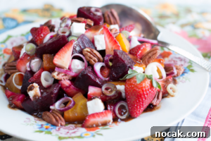 Tender Steamed Baby Beets in Garlic-Scape Vinaigrette 9 Strawberry and beet salad with strawberry-honey balsamic