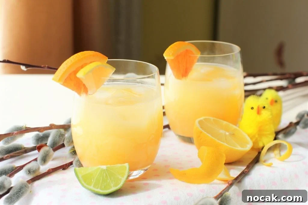 Spring Chickie Cocktail: Bright, Floral Spring Drink Recipe 5 Classic Snowball Cocktail remake - The Spring Chickie (or the Melting Snowball)