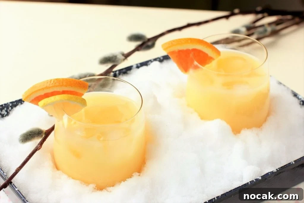 Spring Chickie Cocktail: Bright, Floral Spring Drink Recipe 7 snowballs in the snow - Snowball Cocktail redefined