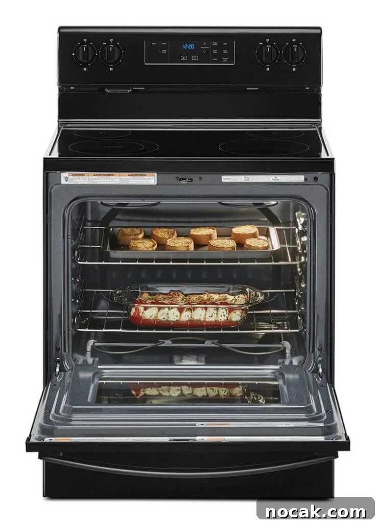 How to Check and Calibrate Your Oven Temperature Accurately 2 An oven with garlic bread and stuffed shells inside