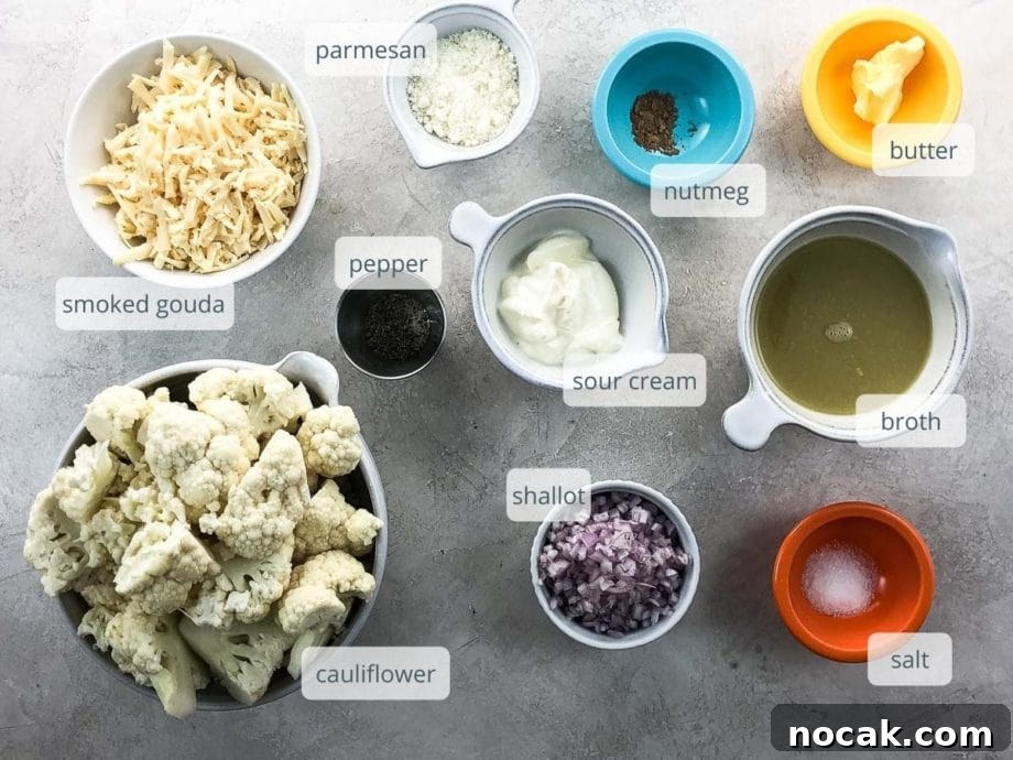 Smoked Gouda Mashed Cauliflower Recipe — Creamy Side Dish 3 img 14095 2