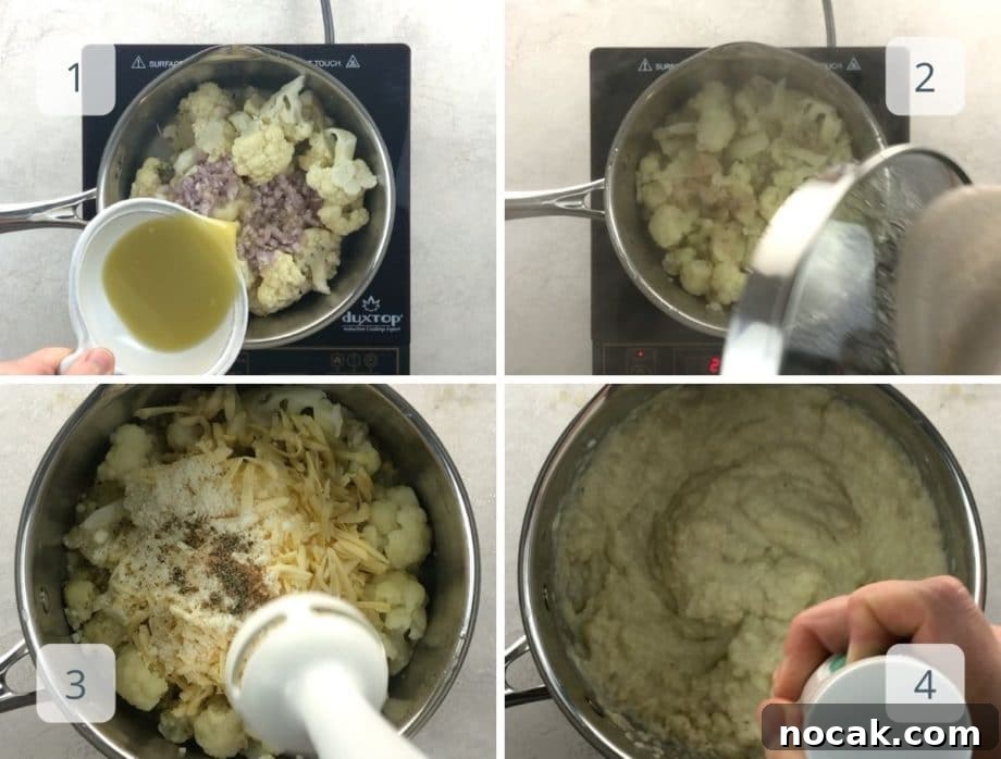 Smoked Gouda Mashed Cauliflower Recipe — Creamy Side Dish 4 img 14095 3