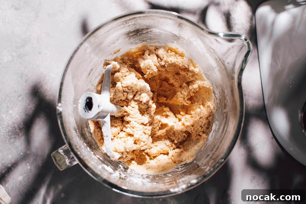 Soft Chewy Lemon Sugar Cookies Recipe for Perfect Texture 5 lemon sugar cookie dough in stand mixer bowl