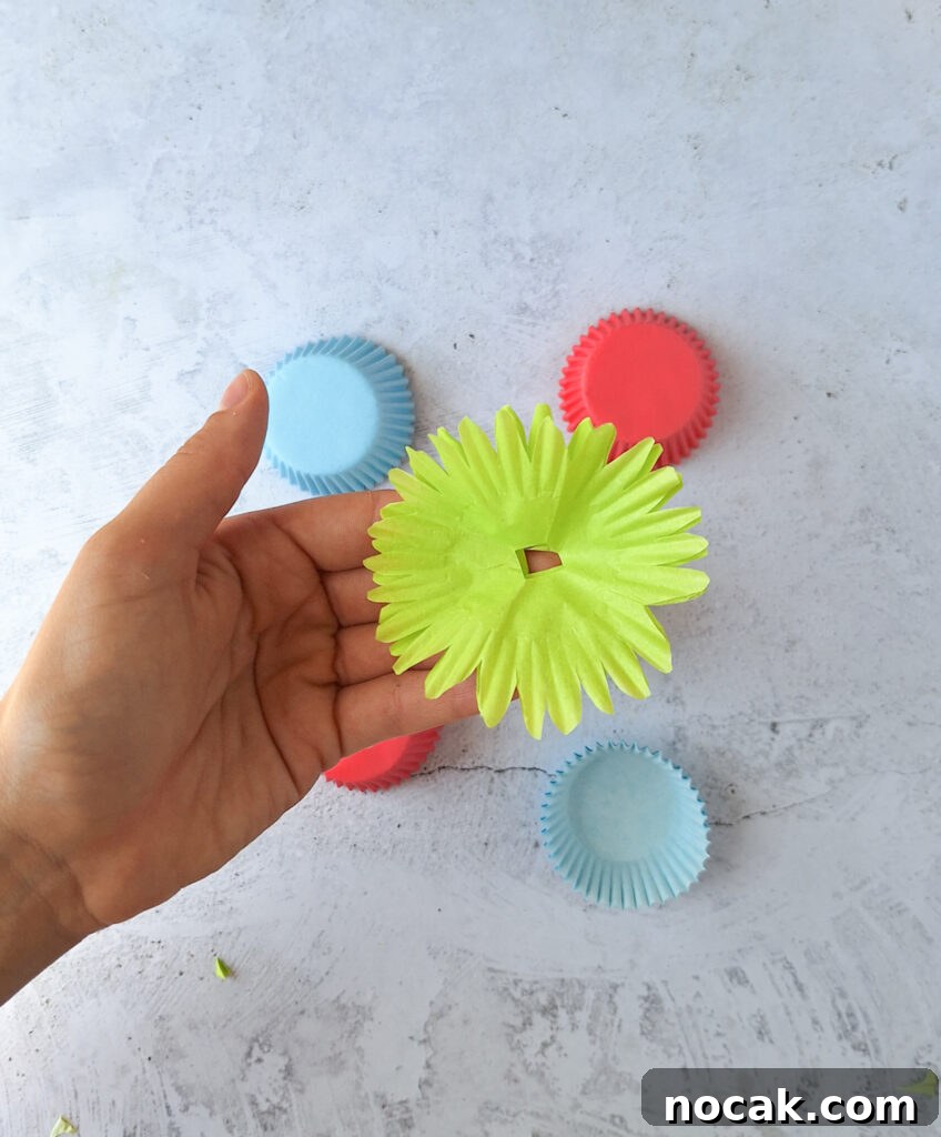 DIY Cupcake Liner Flowers: Step-by-Step Paper Flower Craft Tutorial 7 img 148723 6