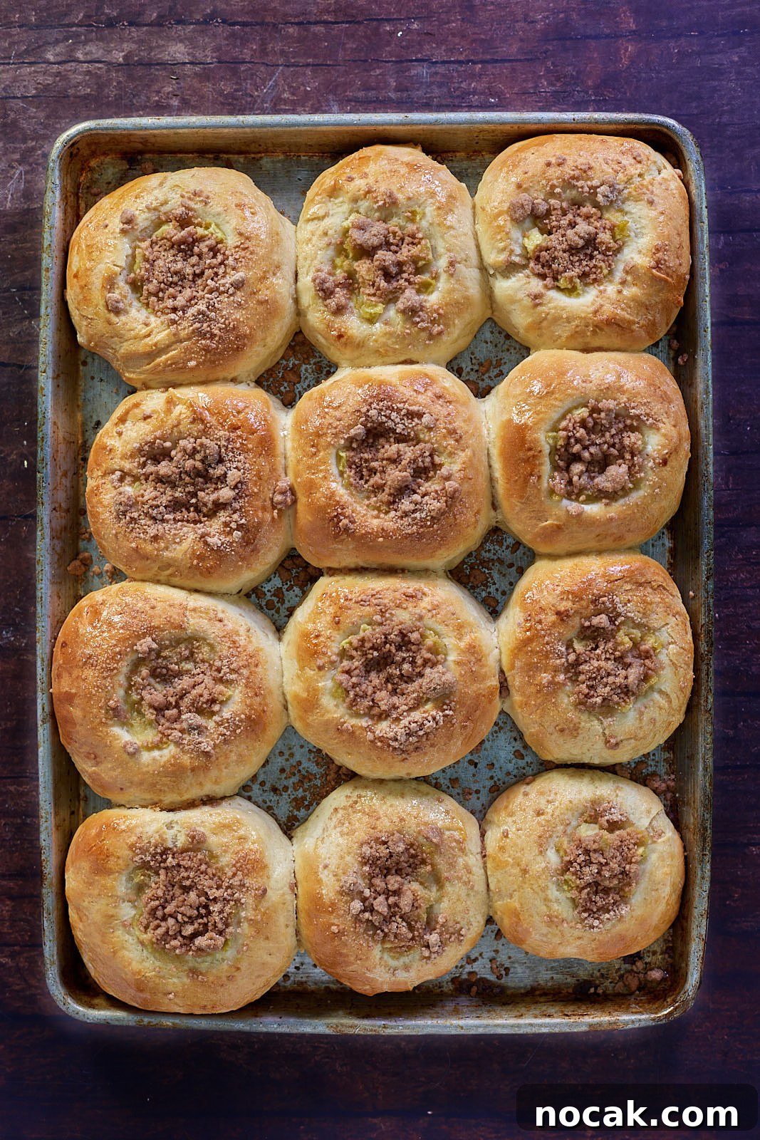 Homemade Apple Kolache Recipe with Video Tutorial 13 Tray of easy kolache recipe, baked and ready to eat.