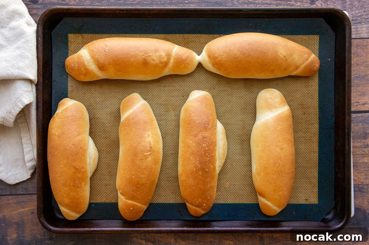 Soft Homemade Hot Dog Buns Recipe for Perfect Sandwiches 5 a pan of baked hot dog buns