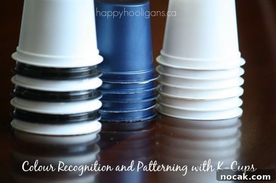 25 Clever Ways to Reuse Keurig K-Cups for Crafts & Home Use 10 colour recognition and patterning with k cups