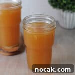 pint jars of turkey bone broth.