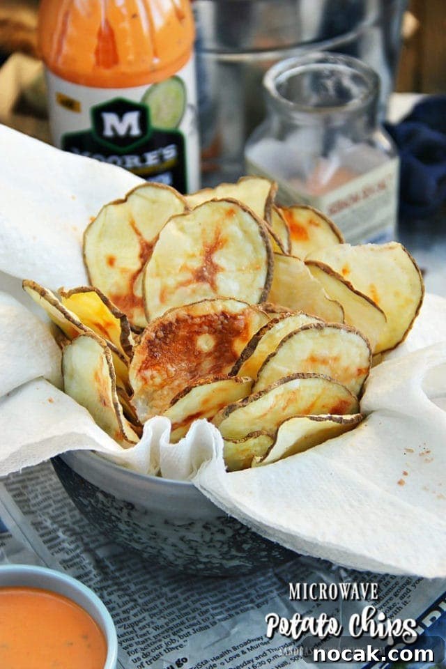 Crispy Microwave Potato Chips in Minutes: Homemade Recipe 3 Microwave Potato Chips